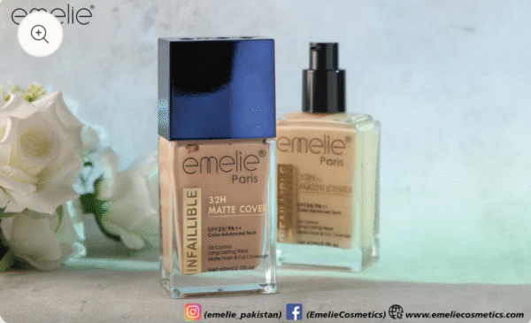 Emelie Paris 32-Hour Matte Cover Foundation – 60ml