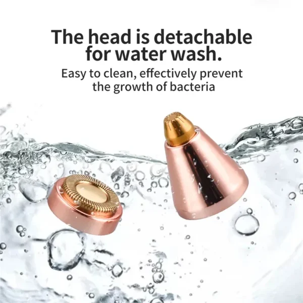 Flawless™ 2‑in‑1 Battery‑Operated Eyebrow Trimmer & Facial Shaver – Model HX‑2034 - Image 4
