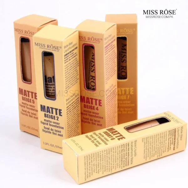 MISS ROSE FULL COVERAGE MATTE FOUNDATION - Image 7