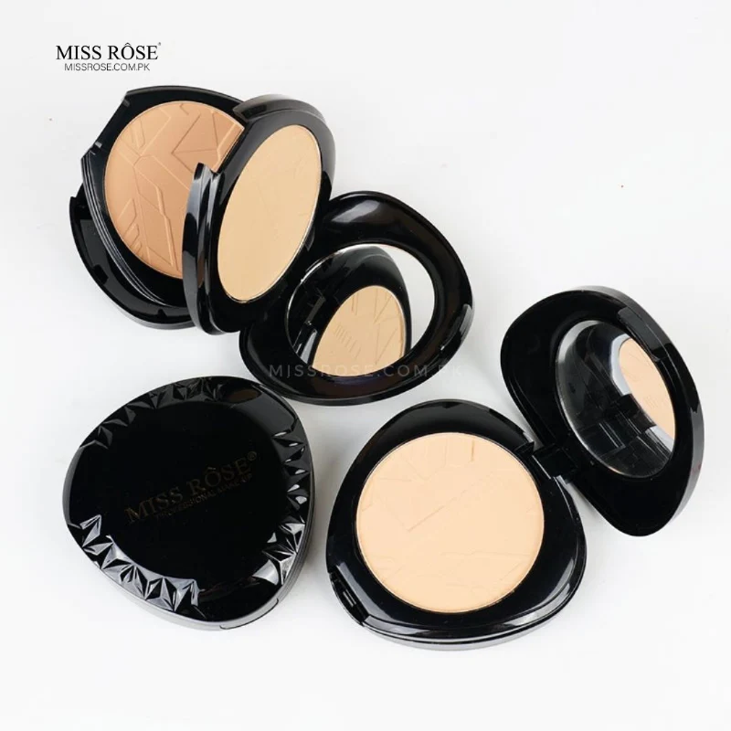 MISS ROSE BRIGHT BLACK TRIANGLE DOUBLE LAYER POWDER