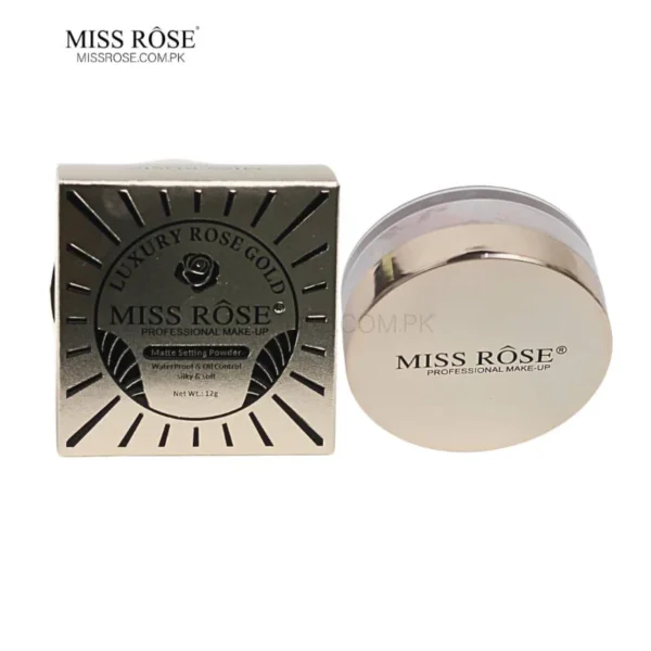 MISS ROSE LUXURY ROSE GOLD MATTE SETTING POWDER - Image 4