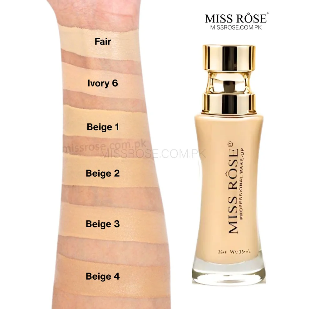 MISS ROSE UNIQUE DOUBLE WEAR LIQUID FOUNDATION - Image 4