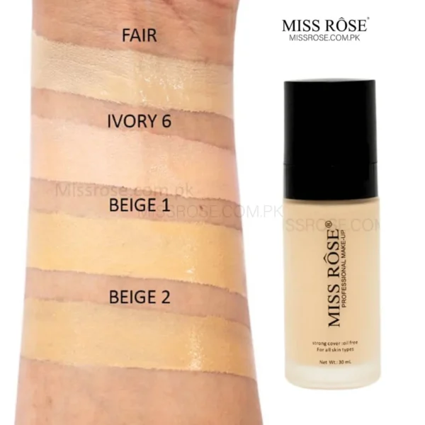 MISS ROSE STRONG COVER OIL FREE FOUNDATION - Image 4