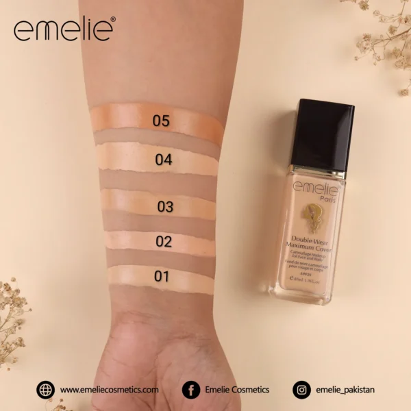 DOUBLE WEAR MAXIMUM COVER FOUNDATION – EMELIE PARIS - Image 4